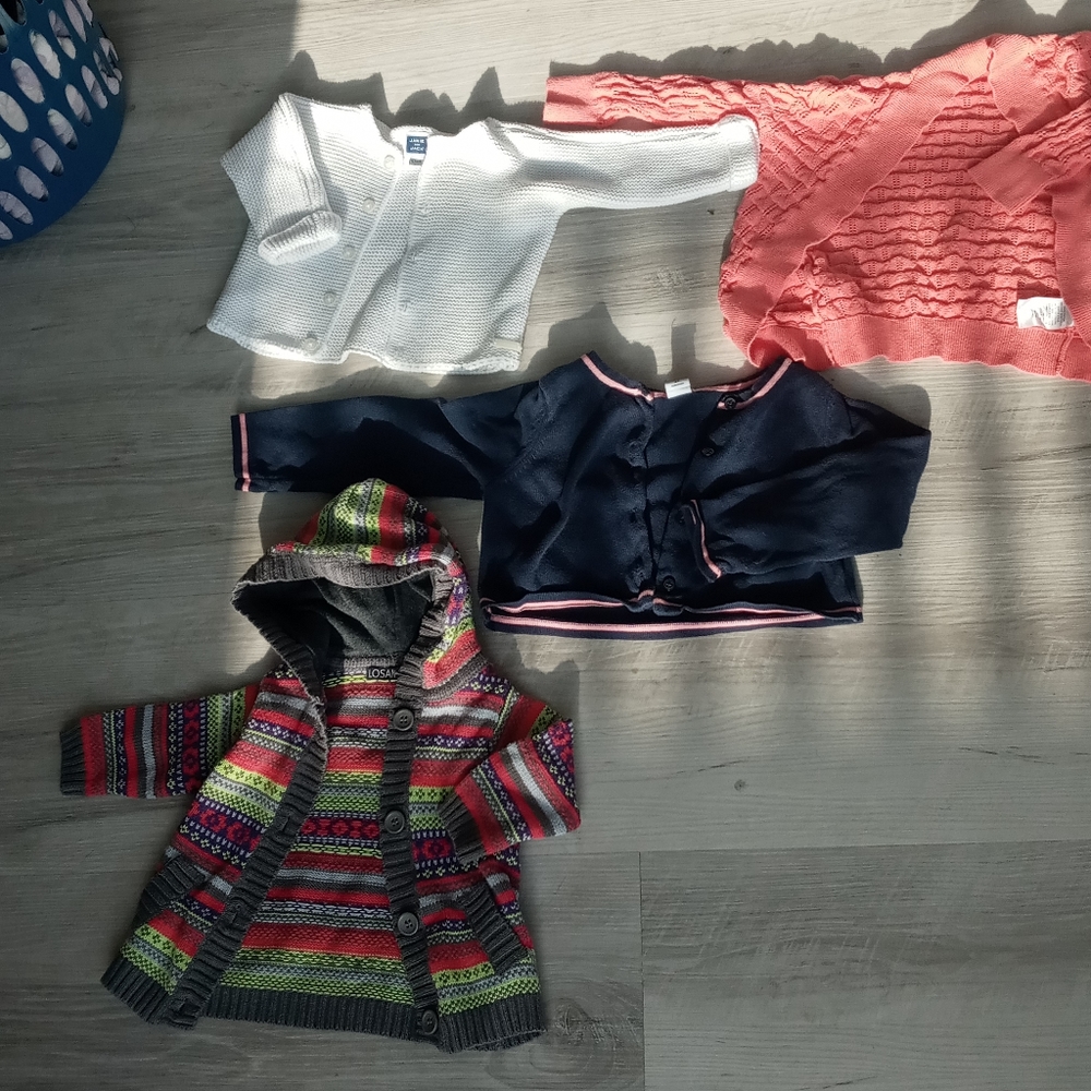 Cute Baby Cardigan Bundles. Size 6 Months - 2 T